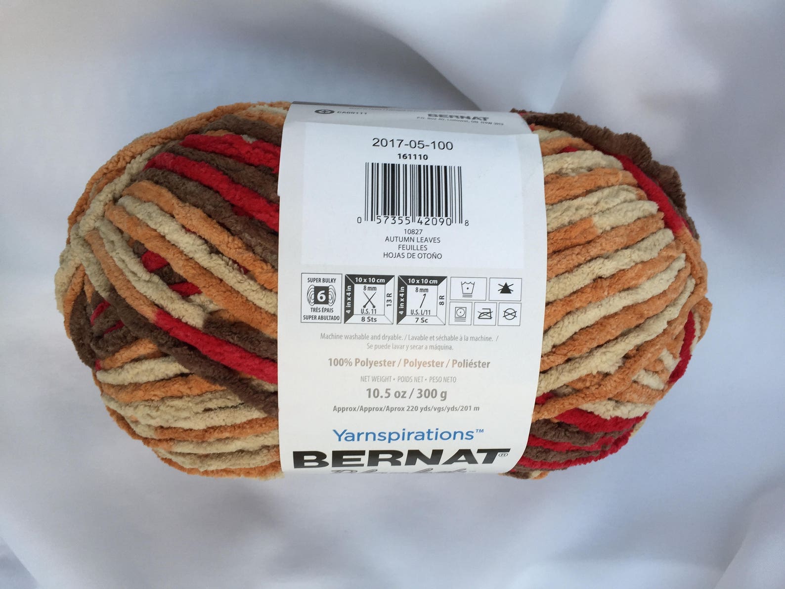 AUTUMN LEAVES 10827 Bernat Blanket Yarn220yds 10.5 oz Skein Etsy