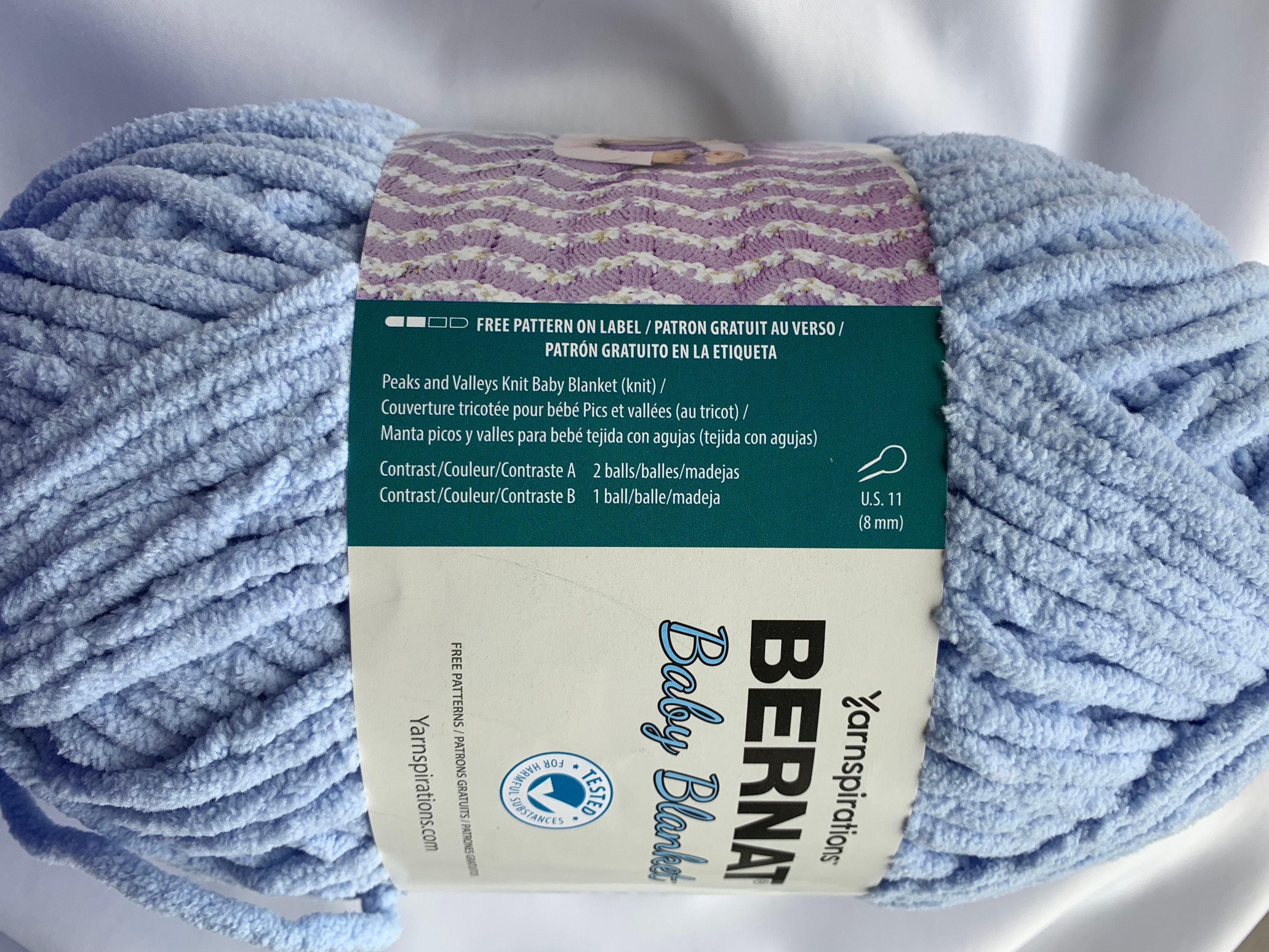 Baby Blue 04202 Bernat Baby Blanket Yarn 10.5 Oz Skein Etsy