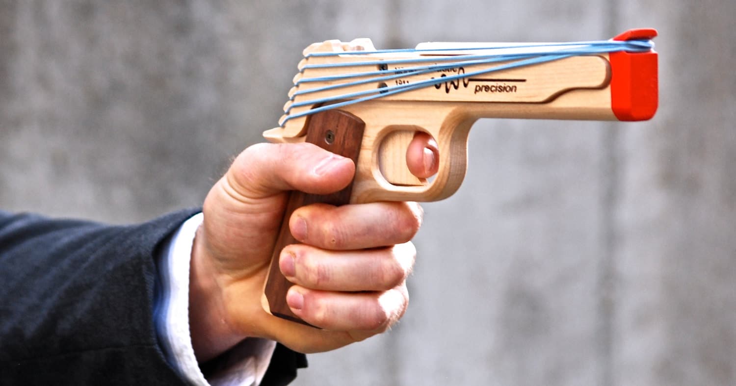 elastic precision model1911 輪ゴム銃