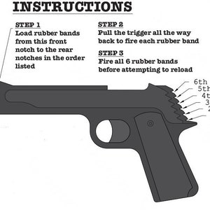 Model 1911 Rubber Band Gun Padauk image 3