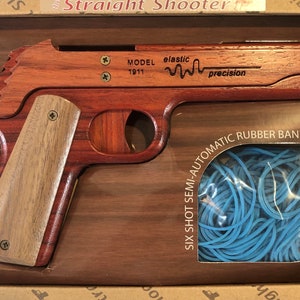 Model 1911 Rubber Band Gun Padauk image 2