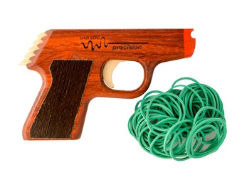 Pistola de goma elástica modelo PPK - Padauk