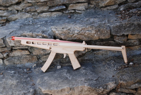 Model MP5 Rubber Band Machine Gun With Sliding Stock - Etsy