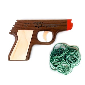 Model PPK Rubber Band Gun Walnut image 1