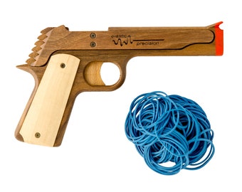 Model 1911 Rubber Band Gun - Walnut