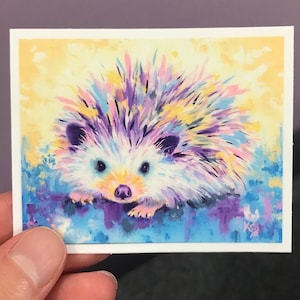 Hedgehog Sticker - Weatherproof Vinyl Sticker for Use Indoor or Outdoor!