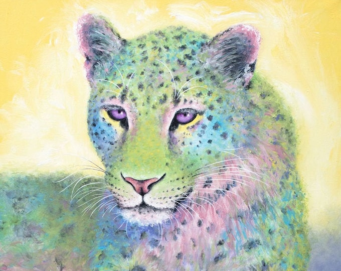 Amur Leopard Emerald Print