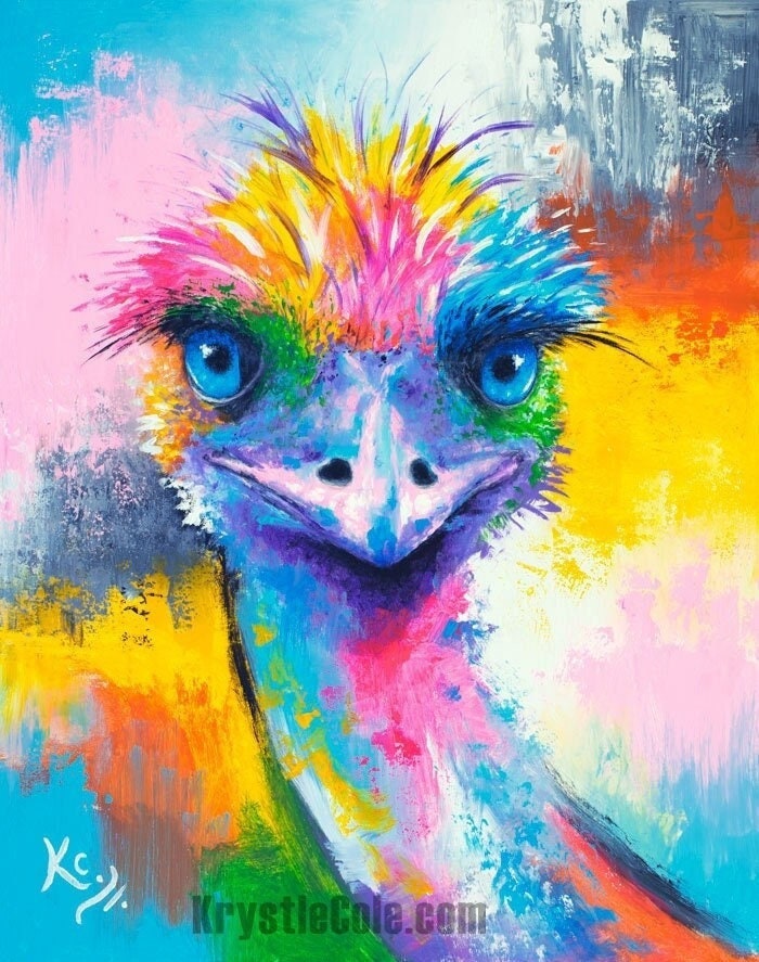 Colorful ostrich discount