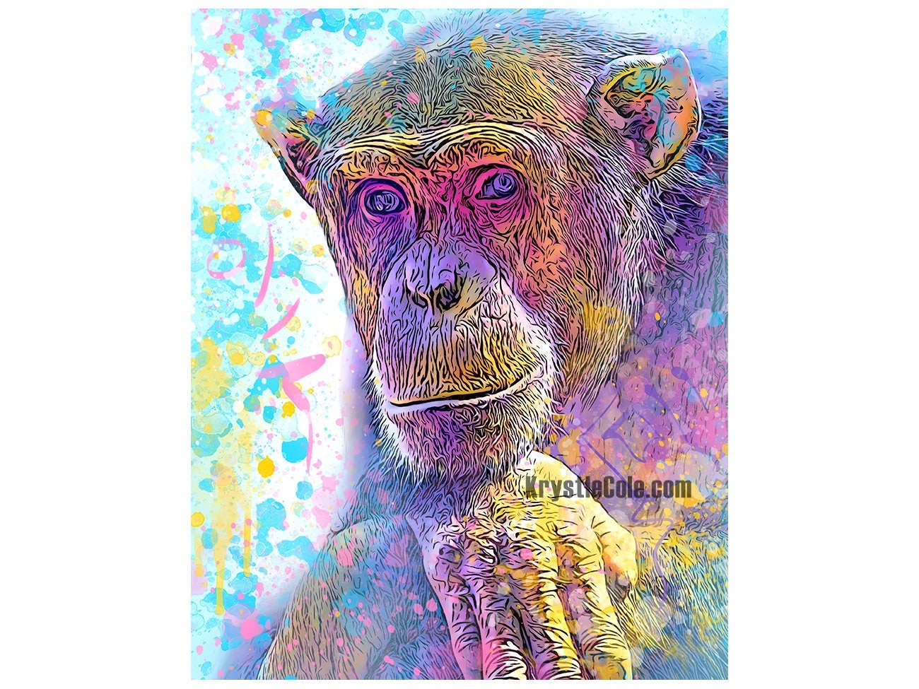 The Monkey Marketplace Art Print