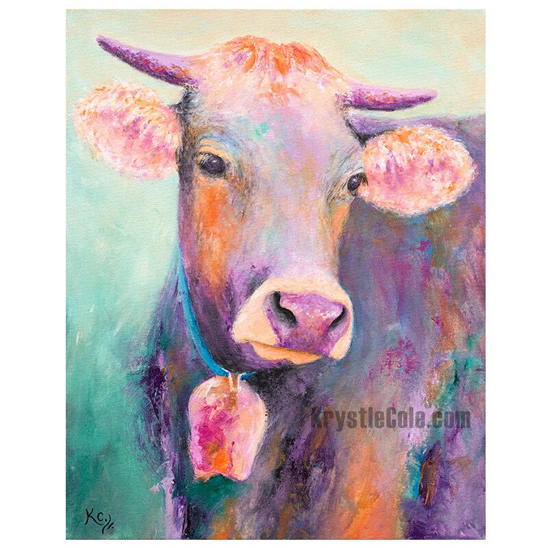 Cow Art - Etsy