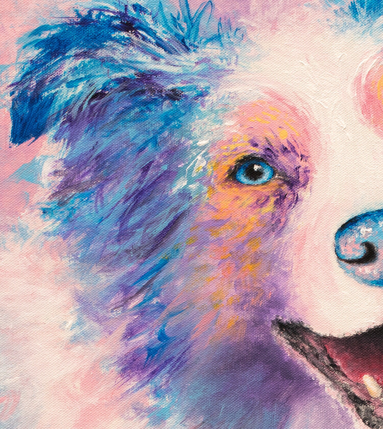 Australian Shepherd Art Aussie Dog Print on CANVAS or PAPER. Etsy