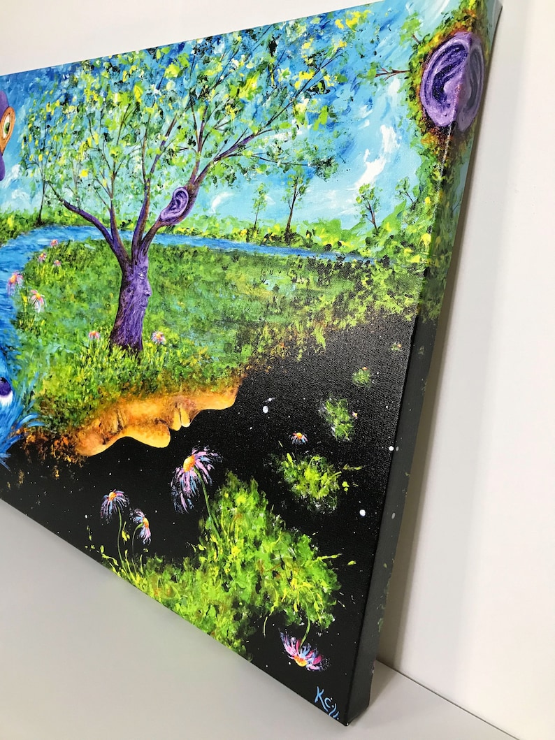 Visionary Art Boho Wall Decor Surreal Fantasy Art Gift. Etsy