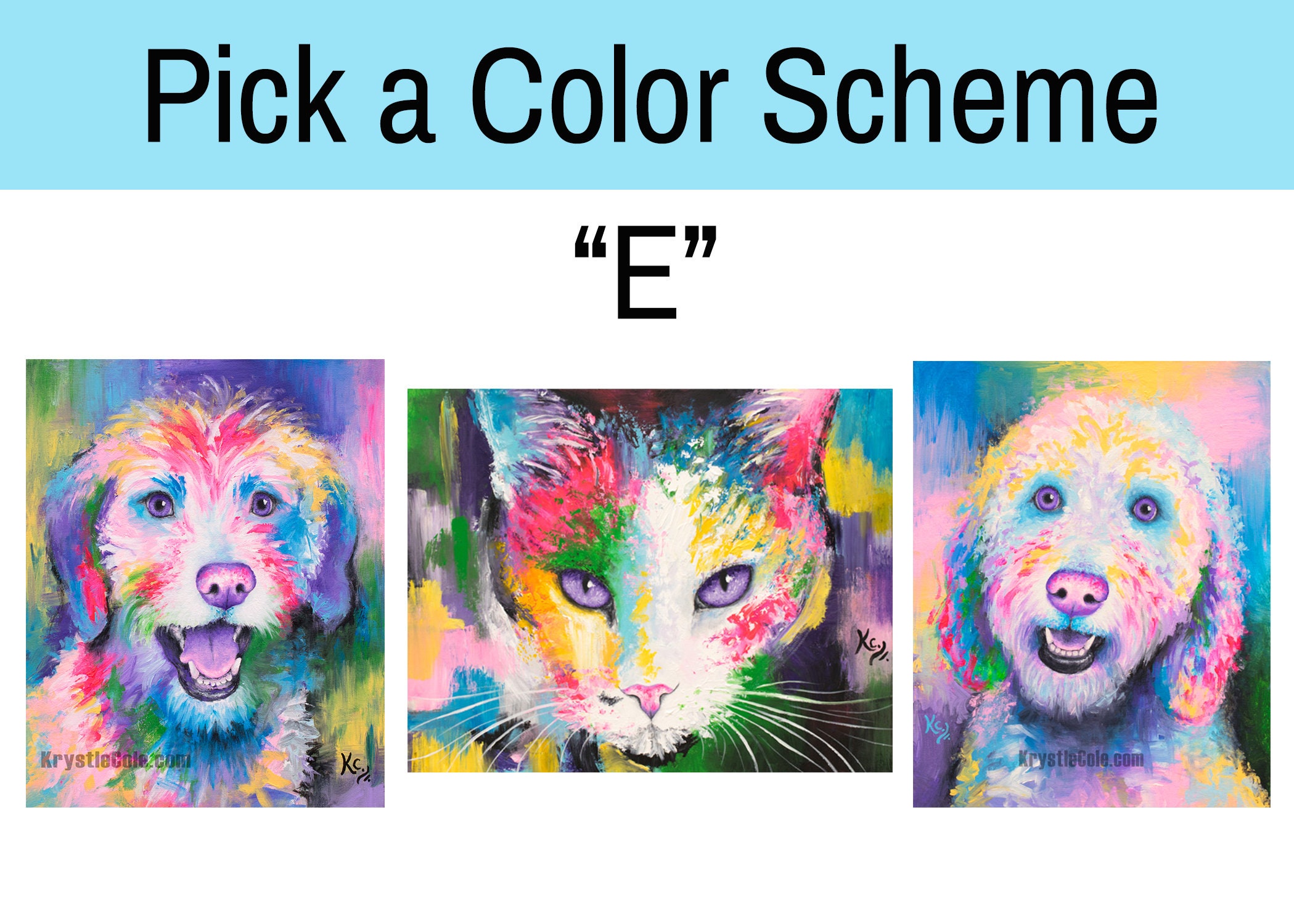 Custom HAND-PAINTED Acrylic on Canvas Pet Portrait Custom HAND-PAINTED Acrylic on Canvas Pet Portrait