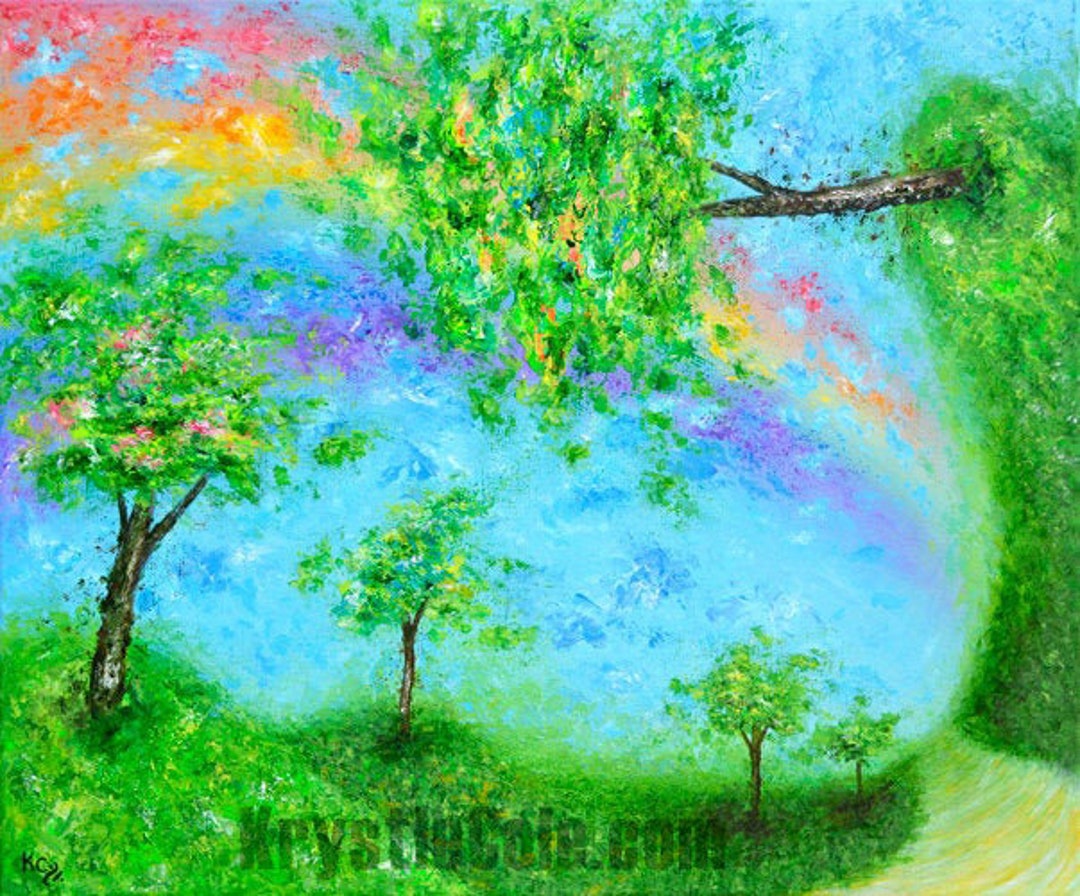 Surreal Fantasy Landscape Art Print Boho Wall Decor, Visionary Art ...