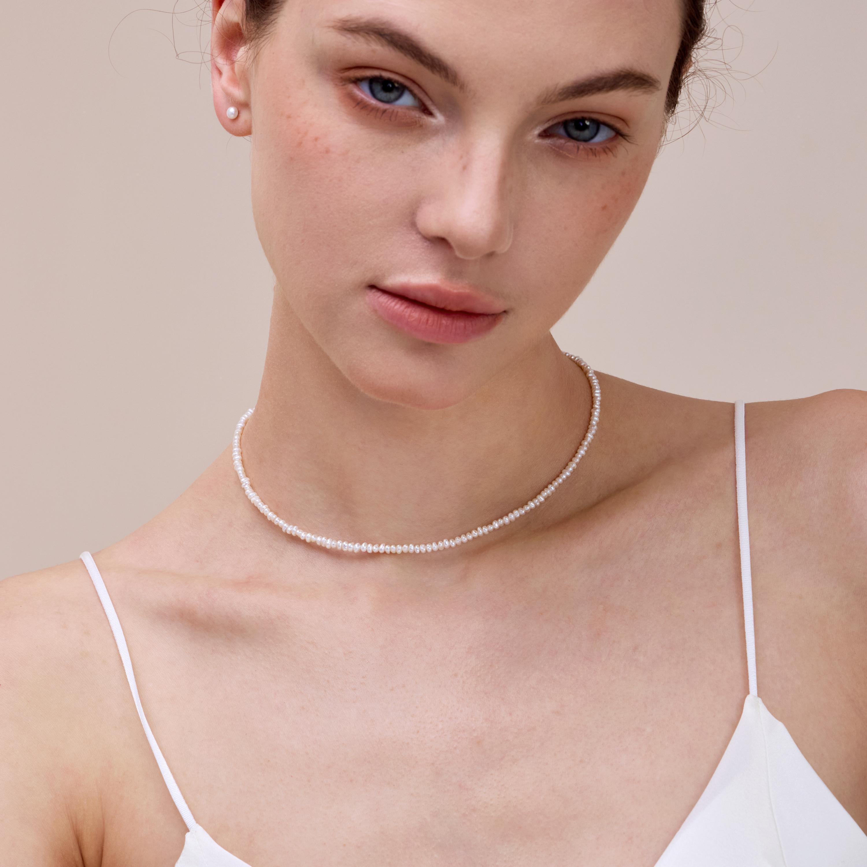 ブレスレット LESS IS MORE 3mm pearl necklace 51+Zw6SICiL._SY300_QL30_.jpg