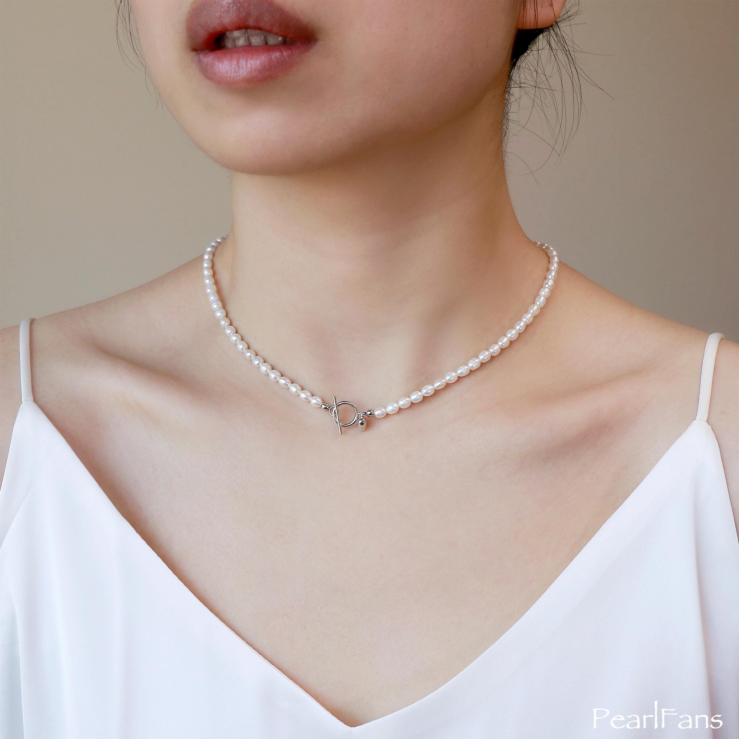 ネックレス・ペンダント LAZY DAWN toggle pearl necklace Baroque Pearl Toggle Necklace – Splendid Iris