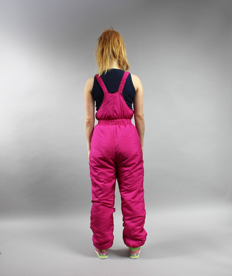 90s Pink Women's Ski Suit Pants . Waterproof One Piece | Etsy