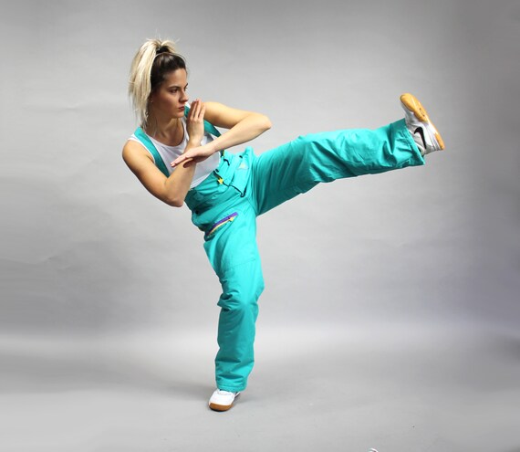 UNISEX 90s Snowboarding Suit Pants, Puff Overall W