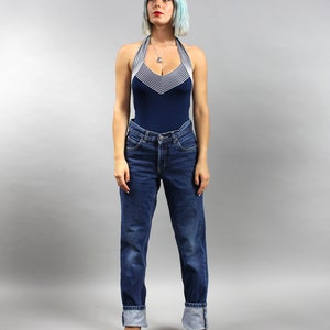 90s High Rise Straight Leg Boyfriend Jeans. High Waist Moms Denim Trousers. UNISEX W30 imagem 2