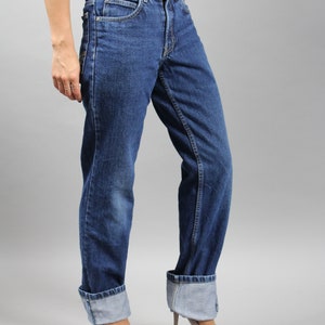 90s High Rise Straight Leg Boyfriend Jeans. High Waist Moms Denim Trousers. UNISEX W30 imagem 5