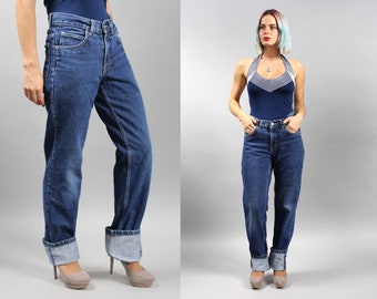 90s High Rise Straight Leg Boyfriend Jeans. High Waist Moms Denim Trousers. UNISEX W30