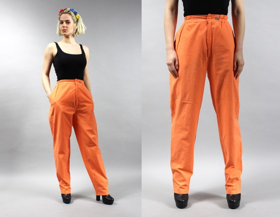 orange baggy cargo pants