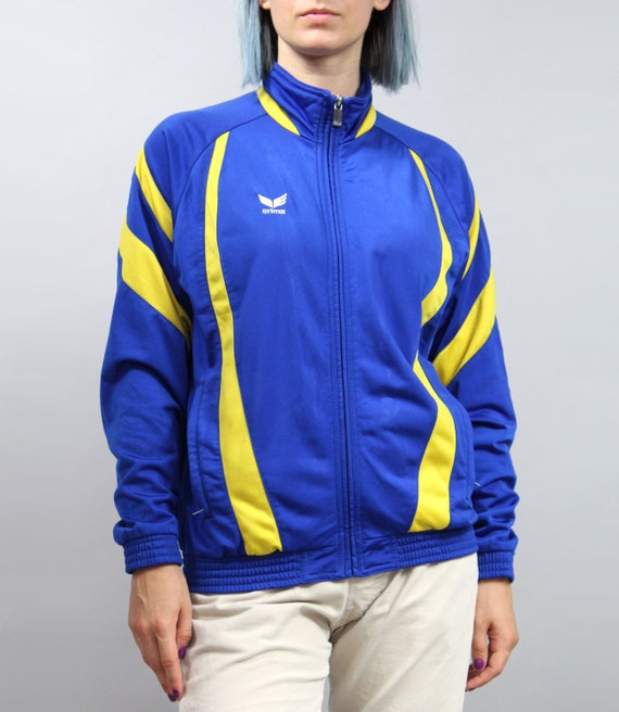 blue and yellow tracksuit