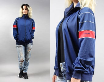 90s ADIDAS Bomber Track Sweatshirt Jacket, M / L