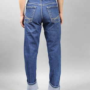 90s High Rise Straight Leg Boyfriend Jeans. High Waist Moms Denim Trousers. UNISEX W30 imagem 8