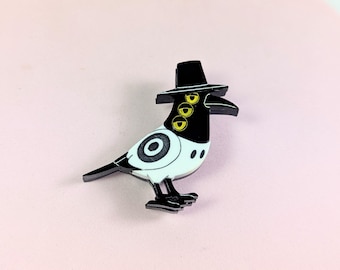 Huntr/x Kpop Demon Hunters bird brooch acrylic, kpop film, korean anime brooch, huntrix kpop, golden song Rumi Jinu Saja boys Soda Pop