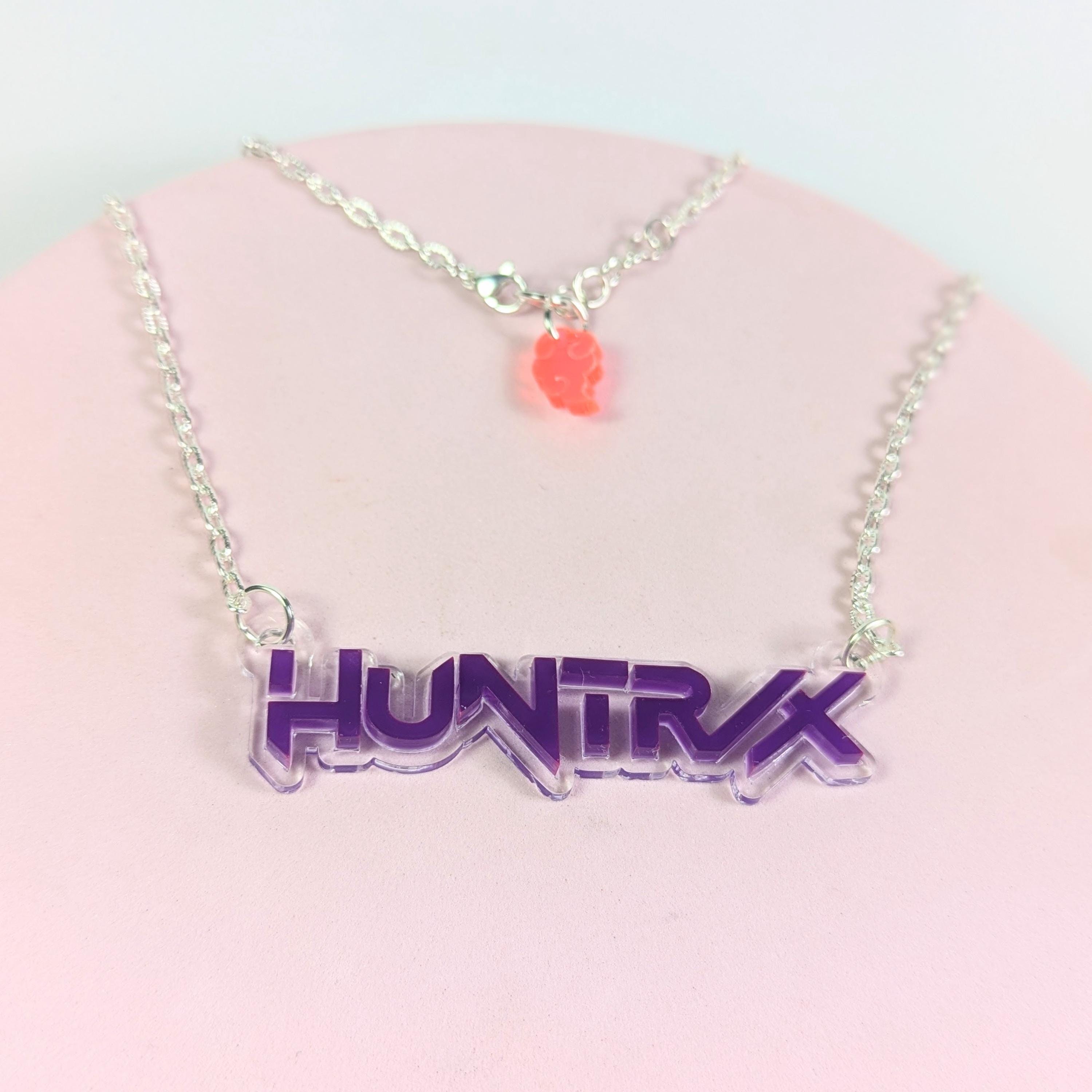 Collier Kpop D-Demons H-Hunters - Pendentif Cœur - Chaîne Réglable - Pour Fans, Femmes, Filles - Cadeau Musique Anime