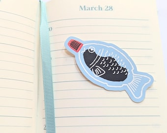 Soy Sauce fish container sticker, japanese inspired permanent sticker 7cm, Japan culture journaling stickers, scrapbooks stationery notebook