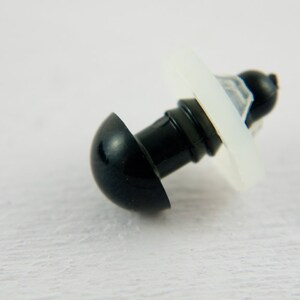 50 (25 pairs) x 10mm safety eyes in black plastic for doll, crochet, plushies image 2