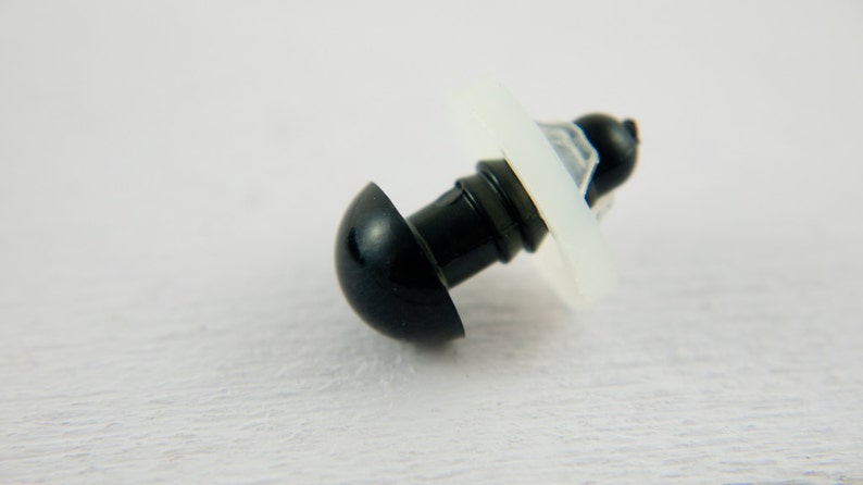 50 (25 pairs) x 10mm safety eyes in black plastic for doll, crochet, plushies image 2
