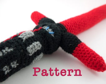 Crochet PATTERN for Star Wars Kylo Ren Lightsaber