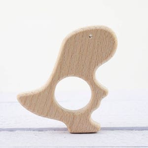 Wooden 1 x 70mm Unfinished, Round, Wooden T-Rex Dinosaur for your crafts, macrame, jewerly DIY