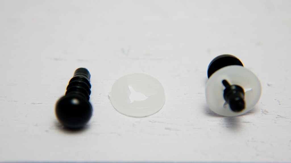 50 25 Pairs X 6mm Safety Eyes in Black Plastic for Doll | Etsy