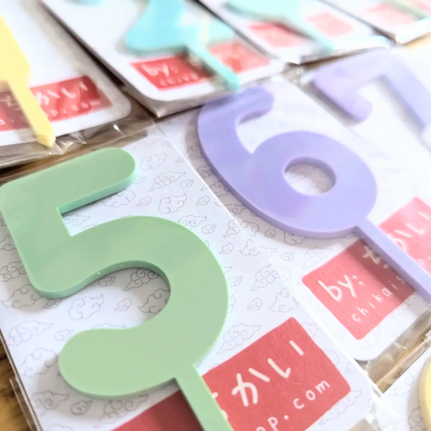 Number Cake Topper in Acrylic for Birthday Anniversary Celebration ...