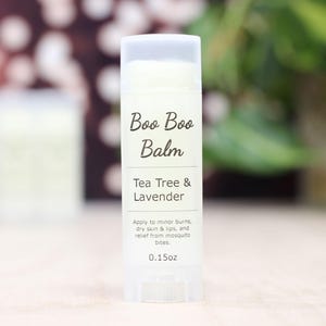 Boo Boo Balm Travel Size, Natural Healing Salve, Bug Bite Balm, For Eczema, Herbal Salve, Essential Oil Lotion, Easy to Apply, Bug Repellent