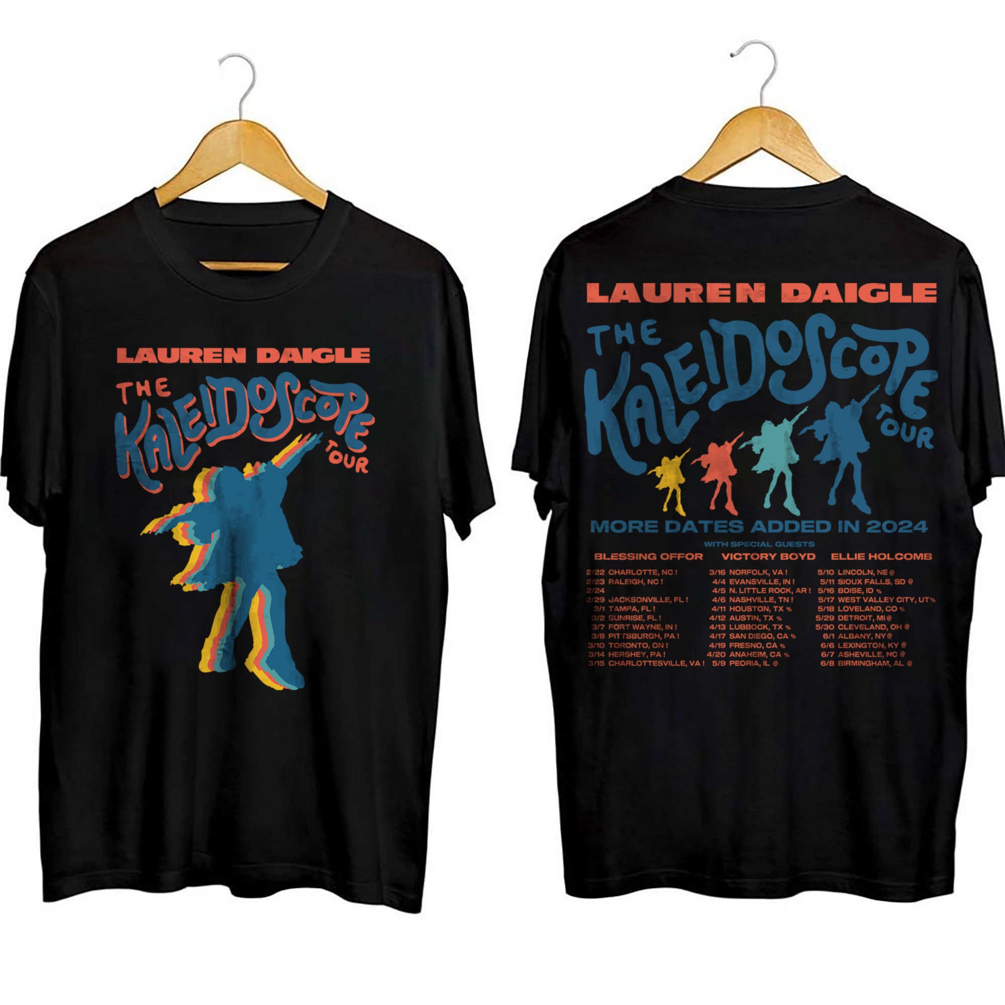 Lauren Daigle Shirt, Vintage Lauren Daigle The Kaleidoscope Tour T Shirt