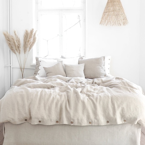 Poszwa na kołdrę z naturalnego lnu – 100% len prany metodą stone washed, ekologiczna pościel