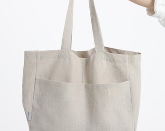 Handmade Linen Shopper Bag – Sustainable, Lightweight Tote for Everyday Use