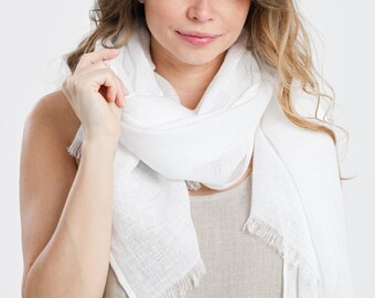 Linen Scarf, Woman Scarf, Custom, Eco Friendly