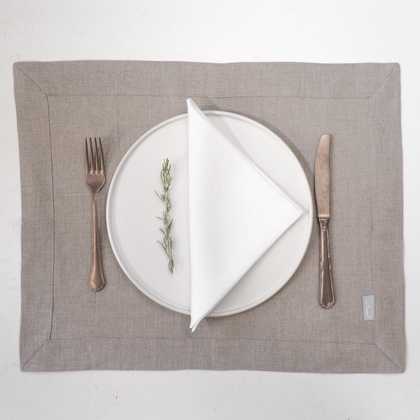 White Linen Napkins Etsy
