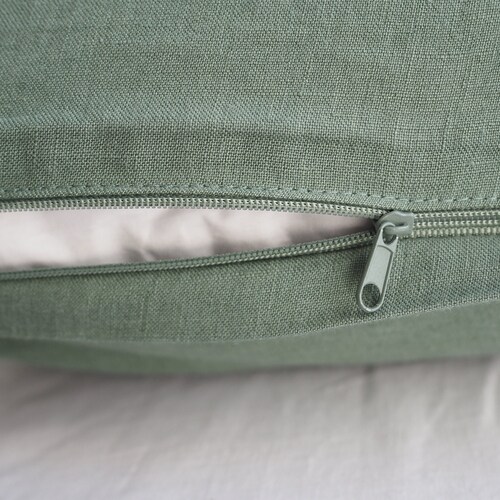 Natural Linen Pillowcase With a Zipper. Multiple Sizes. Etsy