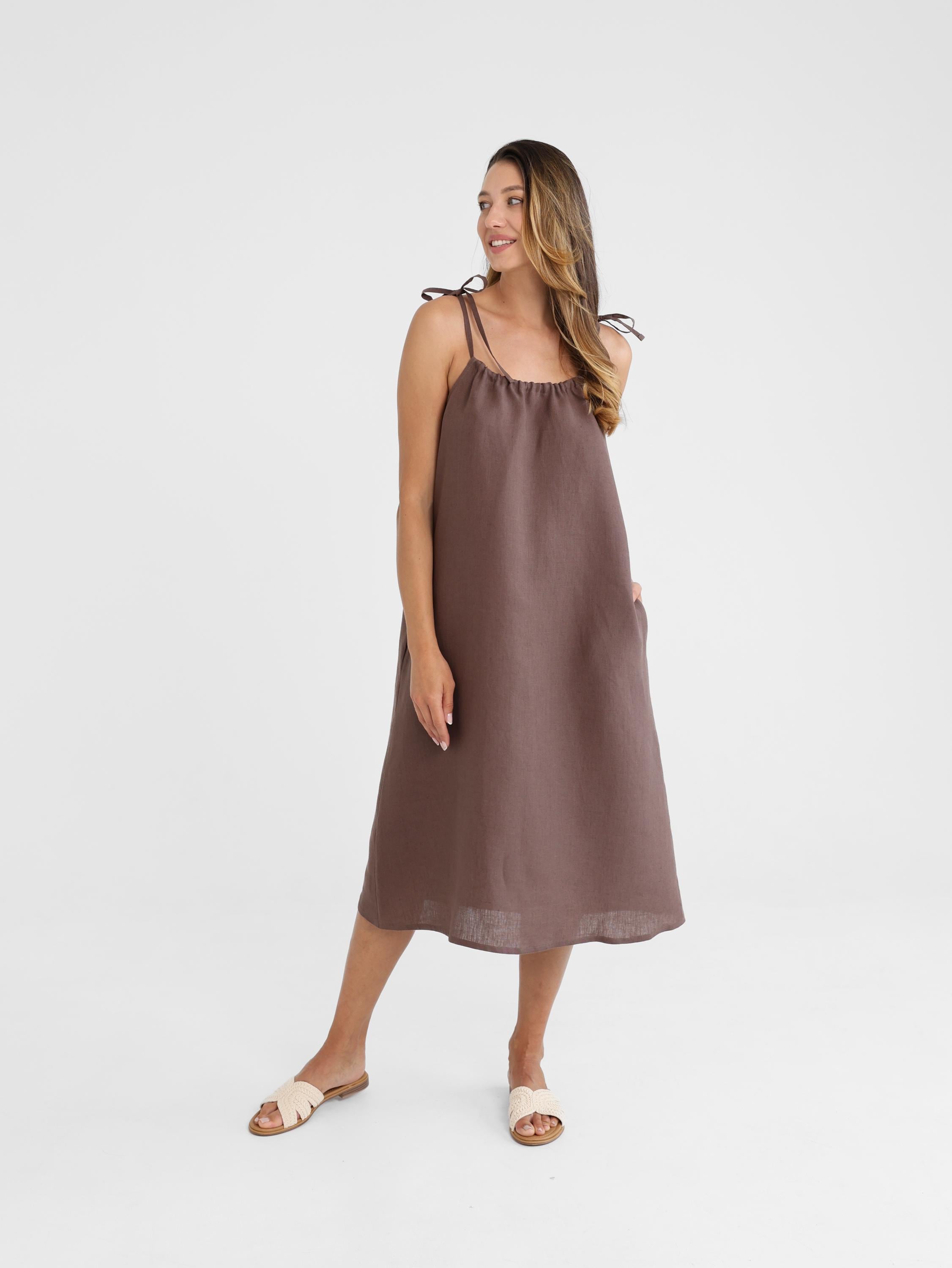 brown summer dresses Light Breeze Maxi Dress