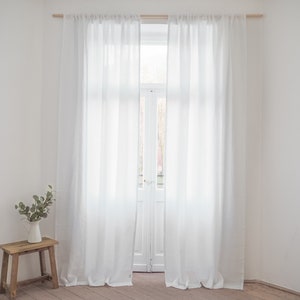 rod pocket linen curtains