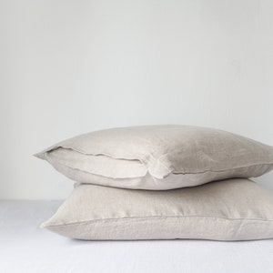 natural linen pillowcase