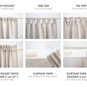 custom made linen curtain