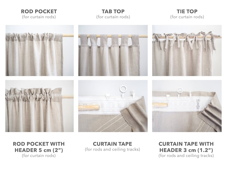 custom made linen curtain